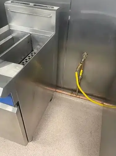 Commercial kitchen after deep clean