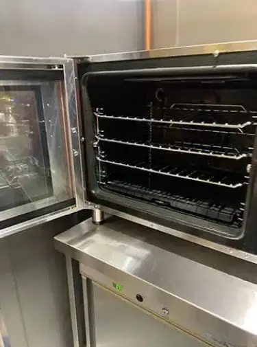 Commercial oven after cleaning
